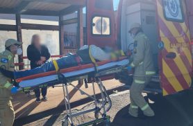 Trabalhador sofre queda de escada em obra no Bairro Periolo