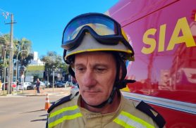 Bombeiro detalha estado de motociclista ferido em grave acidente no Centro de Cascavel
