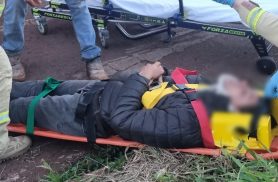 Motociclista sofre ferimentos em acidente de trânsito na Rua Expresso Norte