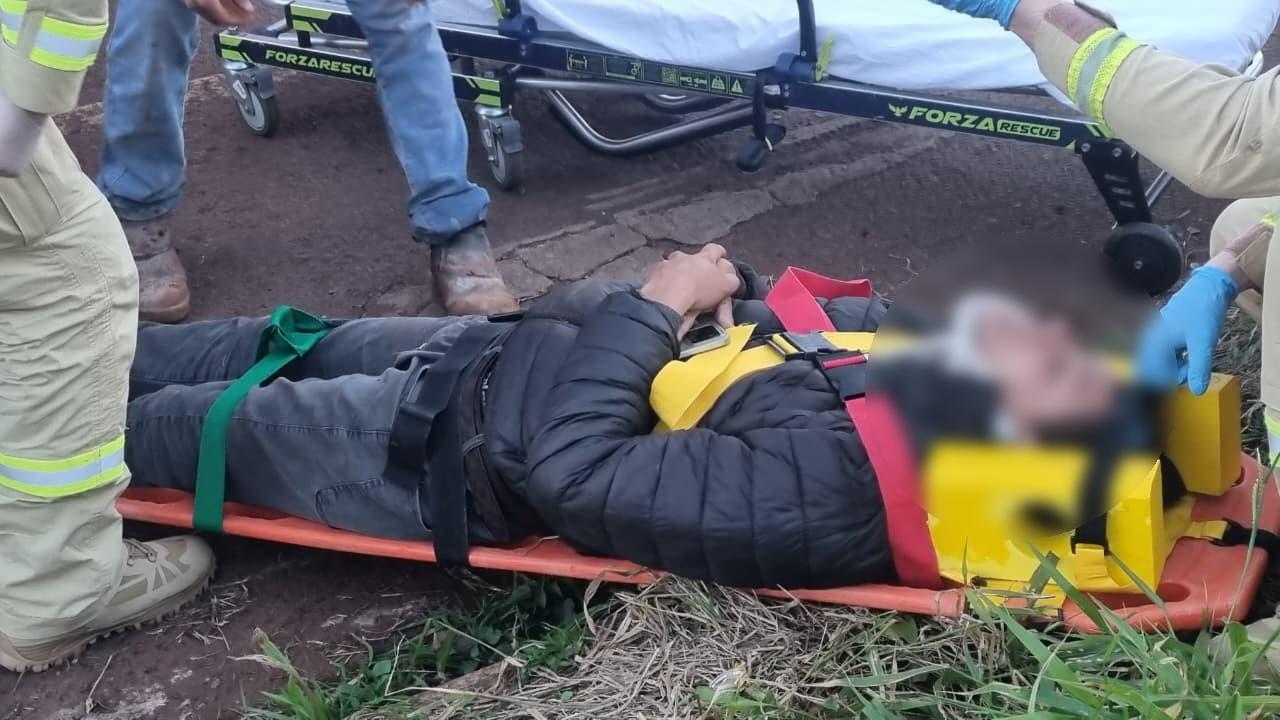 Motociclista sofre ferimentos em acidente de trânsito na Rua Expresso Norte