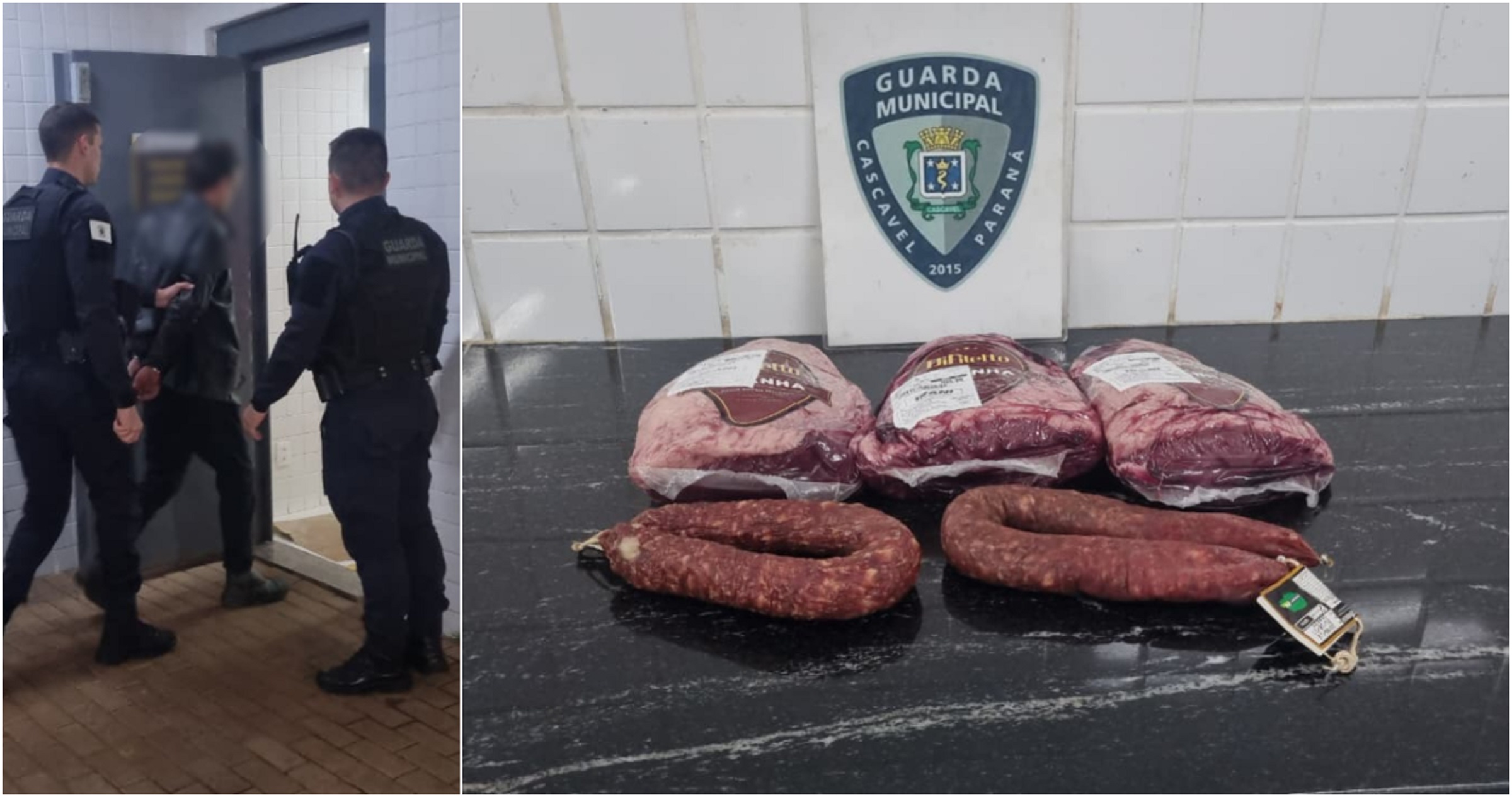 Homem é detido após furtar picanha e salame em supermercado no bairro Floresta