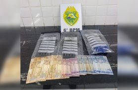 Jovem é preso por tráfico de drogas durante abordagem da PM em Cascavel