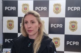 Delegada comenta operação contra o tráfico de drogas que resultou na prisão de um homem em Cascavel