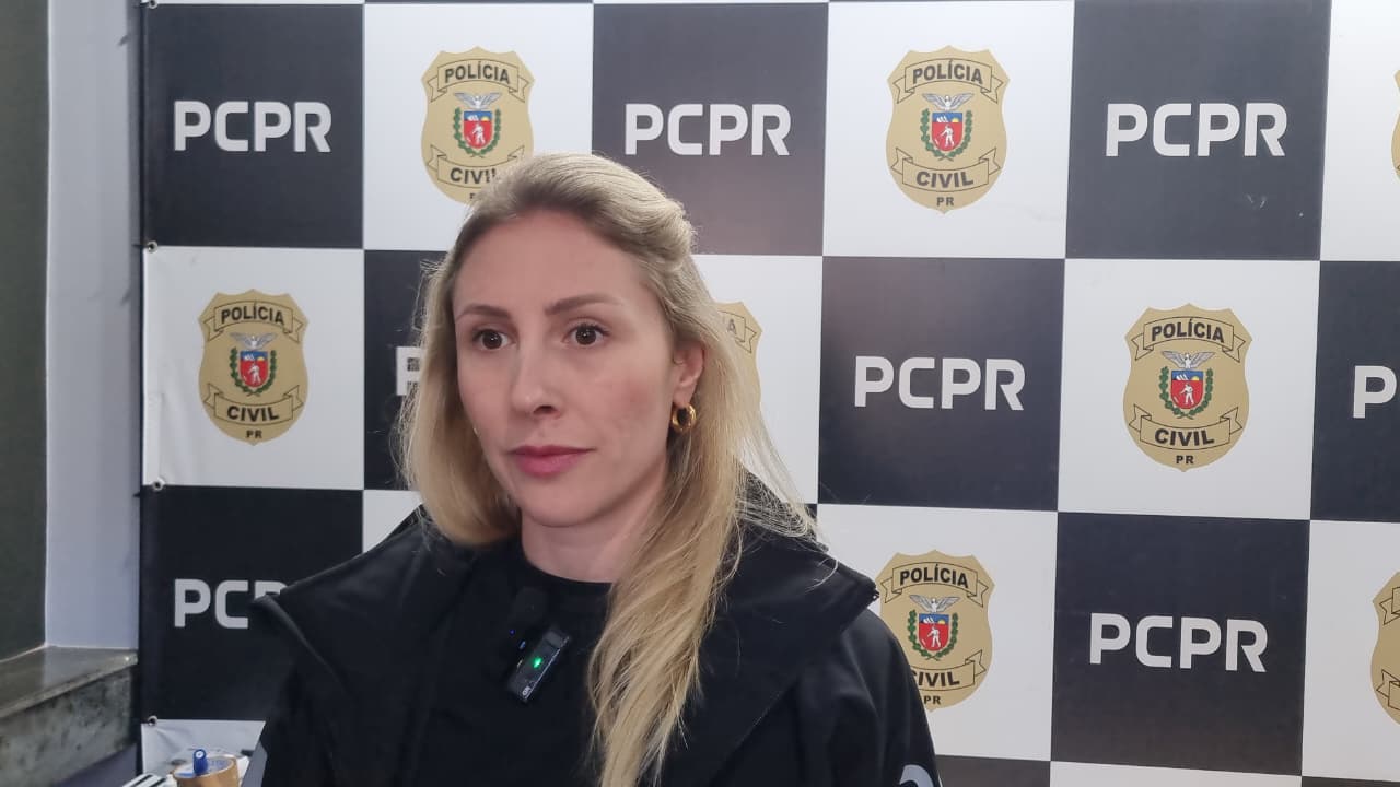 Delegada comenta operação contra o tráfico de drogas que resultou na prisão de um homem em Cascavel