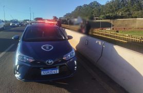 Samu e Guarda Civil Patrimonial evitam tragédia em viaduto de Cascavel