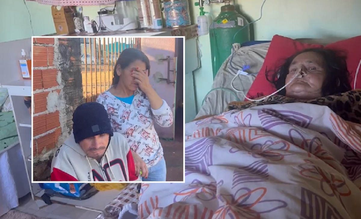 Família sem renda precisa de socorro para cuidar de mulher acamada após AVC