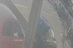 Nova câmera mostra momento exato de acidente entre moto e caminhonete no Parque São Paulo