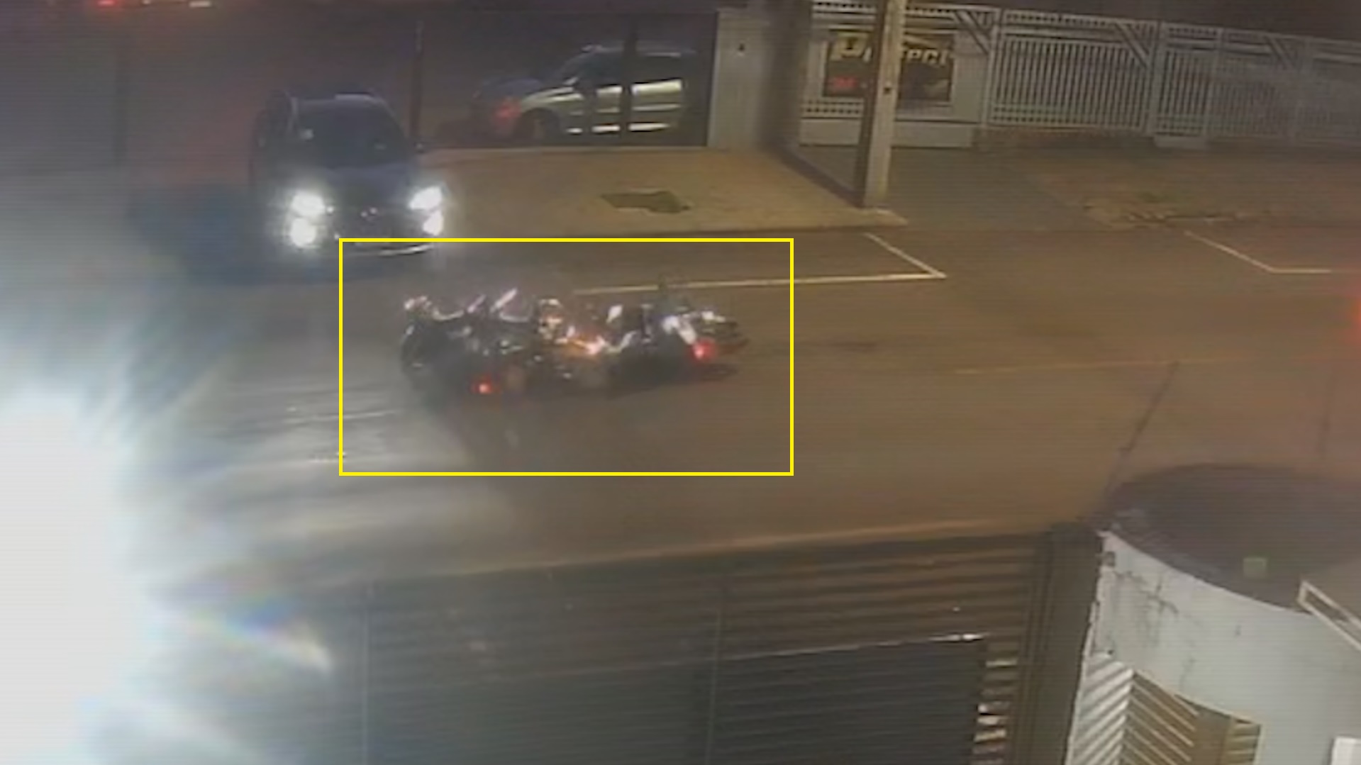 Veja como ocorreu acidente entre motocicletas no Parque São Paulo, em Cascavel