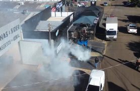 Imagens aéreas mostram "névoa química" no Bairro Cataratas