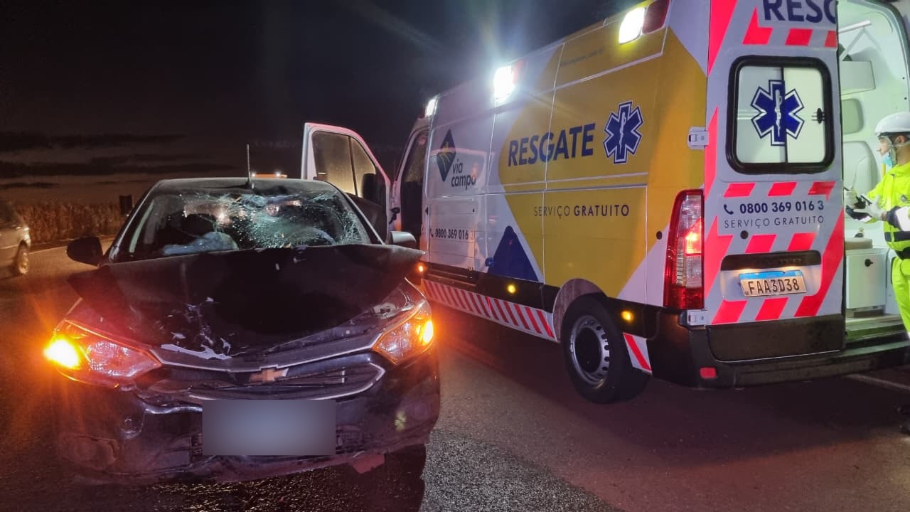 Motociclista que comprou moto hoje fica ferido em acidente na BR-163