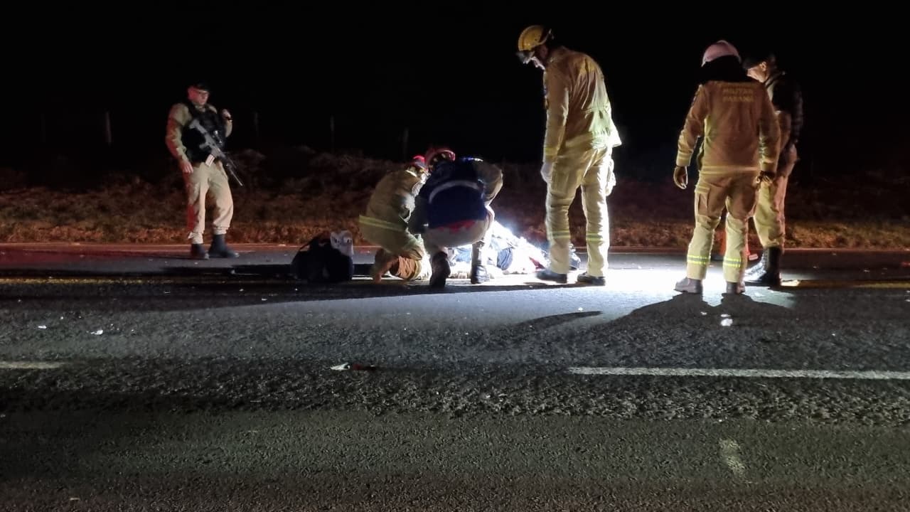 Motociclista morre em grave acidente na BR-277 em Cascavel