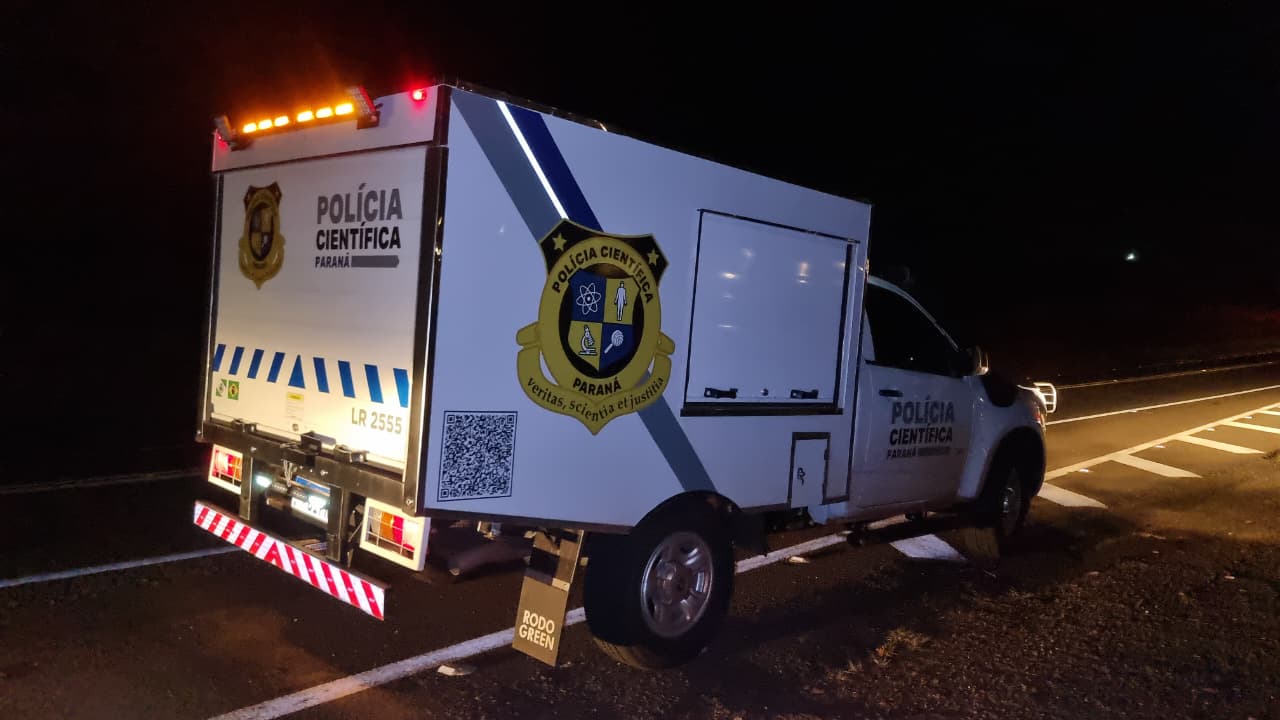 Após perícia, corpo de motociclista é encaminhado ao IML em Cascavel