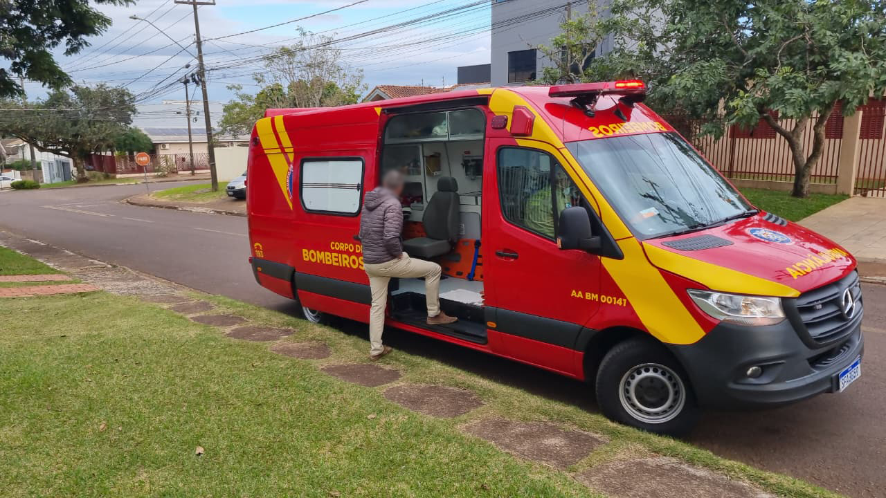 Idoso de 82 anos sofre mal súbito e cai ao levantar da cama em Cascavel