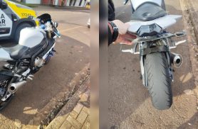 PM tira de circulação motocicleta com irregularidades em Cascavel