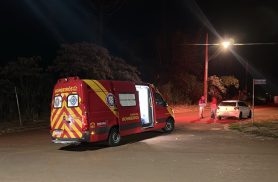 Motociclista fica ferido em acidente no Belmont