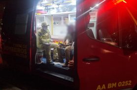 Motociclista fica ferido após acidente entre moto e carro no Bairro Santa Cruz