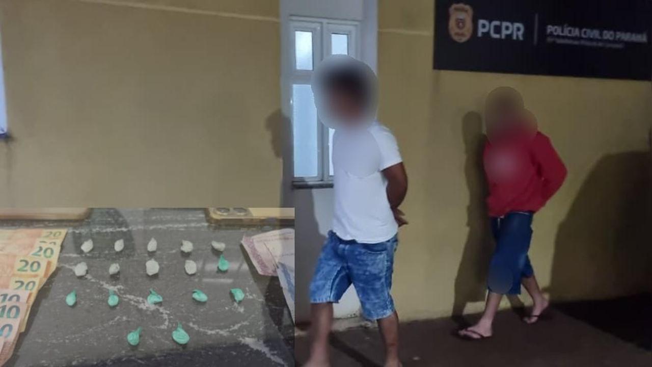 Dois Jovens, de 19 e 21 anos são presos por tráfico durante ação da ROMU na Região Norte de Cascavel