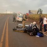 Imagem relativa a Motociclista fica ferido após colisão traseira na PR-239, em Assis Chateaubriand
