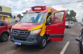 Honda Pop e Palio se envolvem em colisão no cruzamento das Ruas Cuiabá e Flamboyant