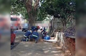 Mãe e filha ficam feridas após desabamento de muro em Nova Esperança