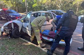 Motorista tem mal súbito, perde controle e bate violentamente contra árvore na região do Lago