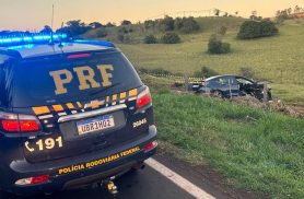 Mãe e duas filhas morrem após carro sair da pista e atingir árvore na BR-369
