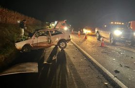 Criança de 6 anos morre e quatro pessoas ficam feridas em grave acidente na BR-369