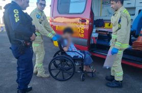 Adolescente cai de bike e fica ferido no Santa Felicidade