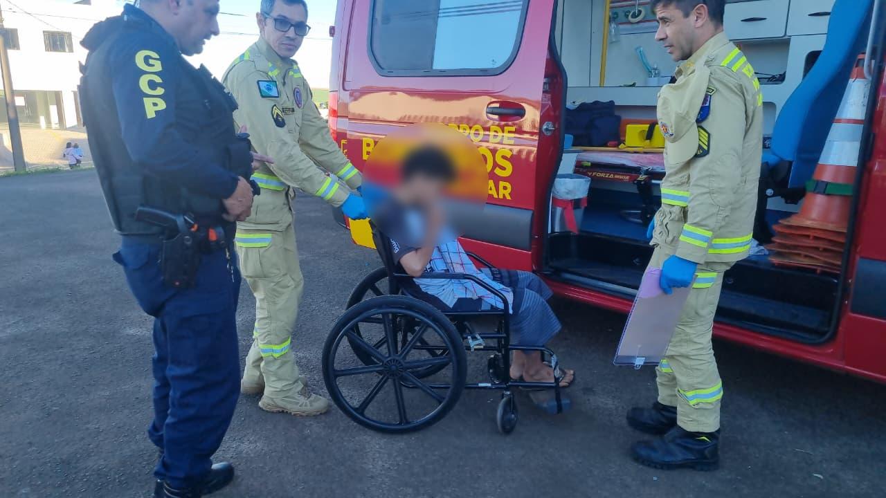 Adolescente cai de bike e fica ferido no Santa Felicidade