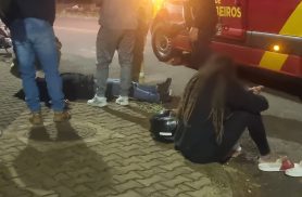Acidente entre motos deixa dois feridos no Bairro Universitário