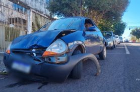 Um atrás do outro: manhã começa com duas colisões no mesmo cruzamento em Cascavel