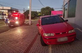 Choque entre carro e moto deixa vítima em cruzamento do bairro Floresta