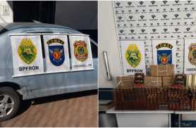 Com apoio da PF e do Comando de Aviação, BPFron apreende mercadorias contrabandeadas na BR-277