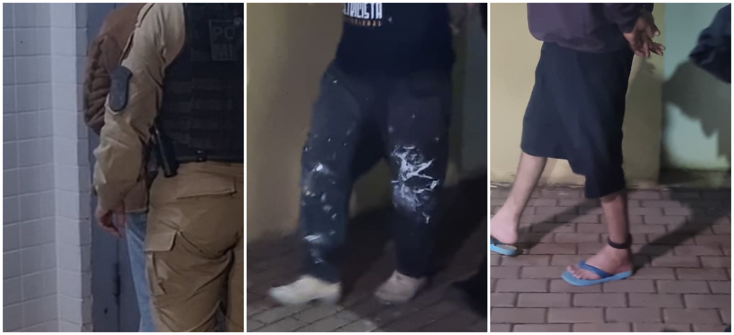 Trio é detido com droga preparada para entrar em presídio