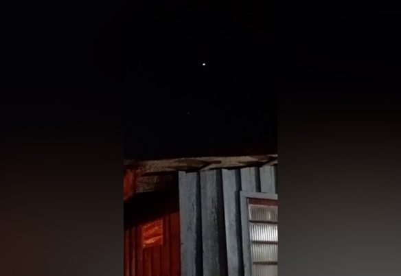 Luz misteriosa chama atenção de moradora e desperta curiosidade no céu de Cascavel