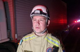 "Trecho bastante escuro pode ter contribuído para o atropelamento", destaca Corpo de Bombeiros "Trecho bastante escuro pode ter contribuído para o atropelamento", destaca Corpo de Bombeiros