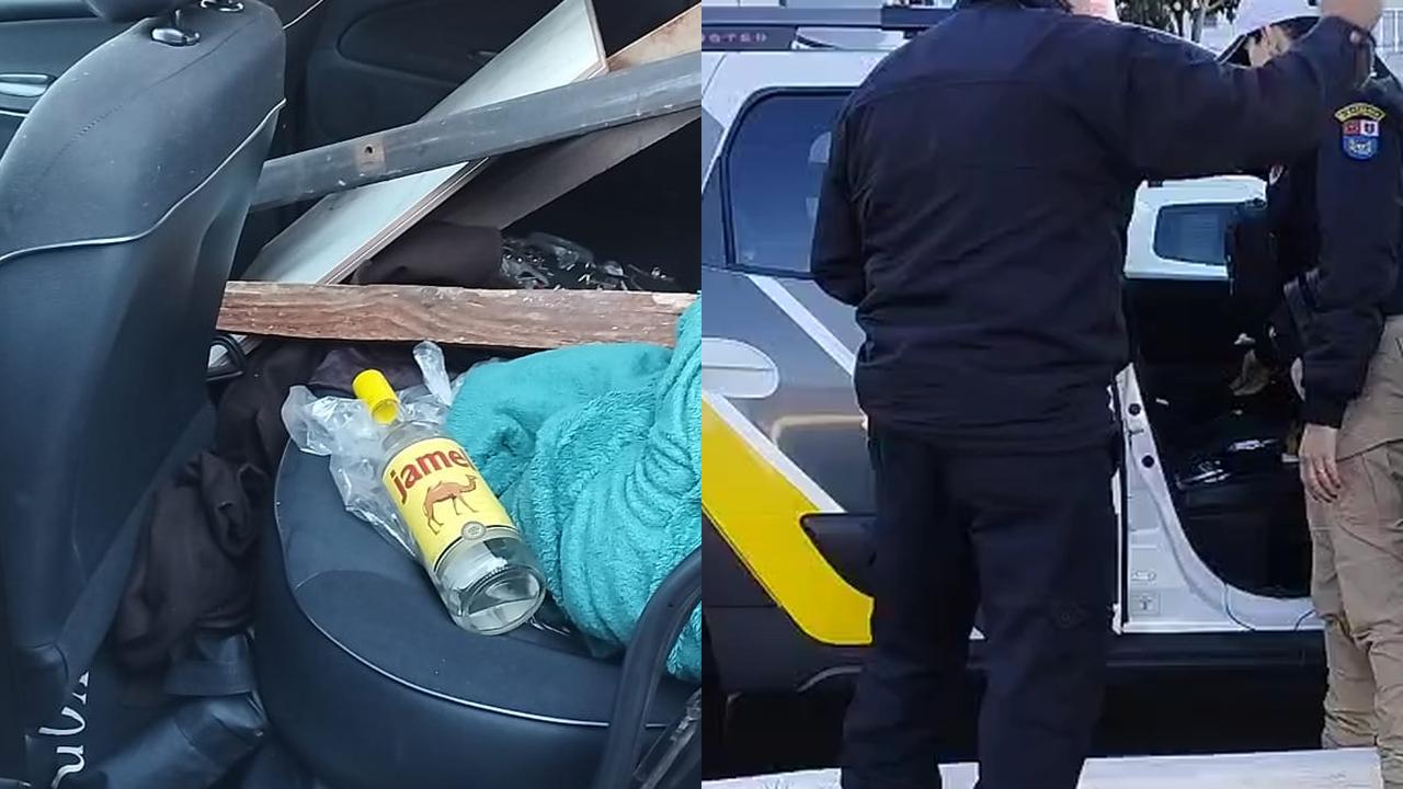 Às 7h15, motorista embriagado provoca acidente e acaba preso em Cascavel