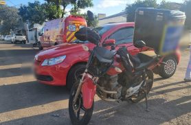 Acidente entre Gol e moto mobiliza Siate no São Cristóvão Acidente entre Gol e moto mobiliza Siate no São Cristóvão