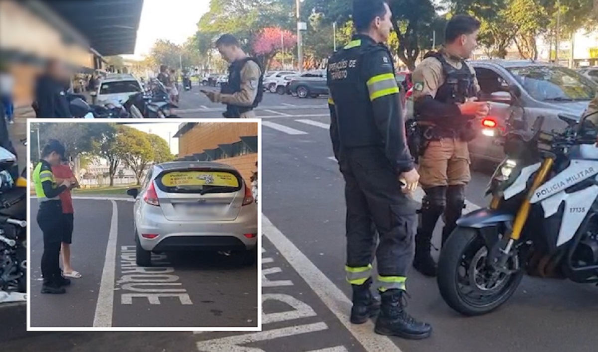 Transporte irregular por app: motorista tenta fugir de operação em carro com R$ 11 mil em dívidas