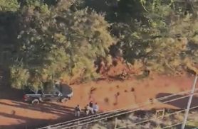 Perseguição aérea em Cascavel: Hilux furtada é localizada e homem é preso
