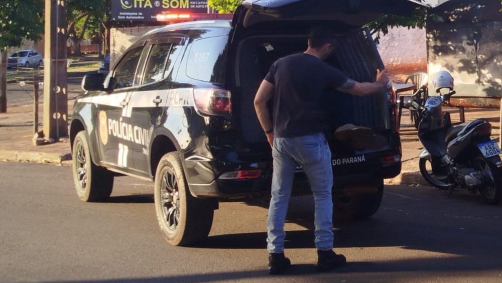 Homem é preso em Umuarama por homicídio qualificado de morador de rua Imagem referente a Homem é preso em Umuarama por homicídio qualificado de morador de rua