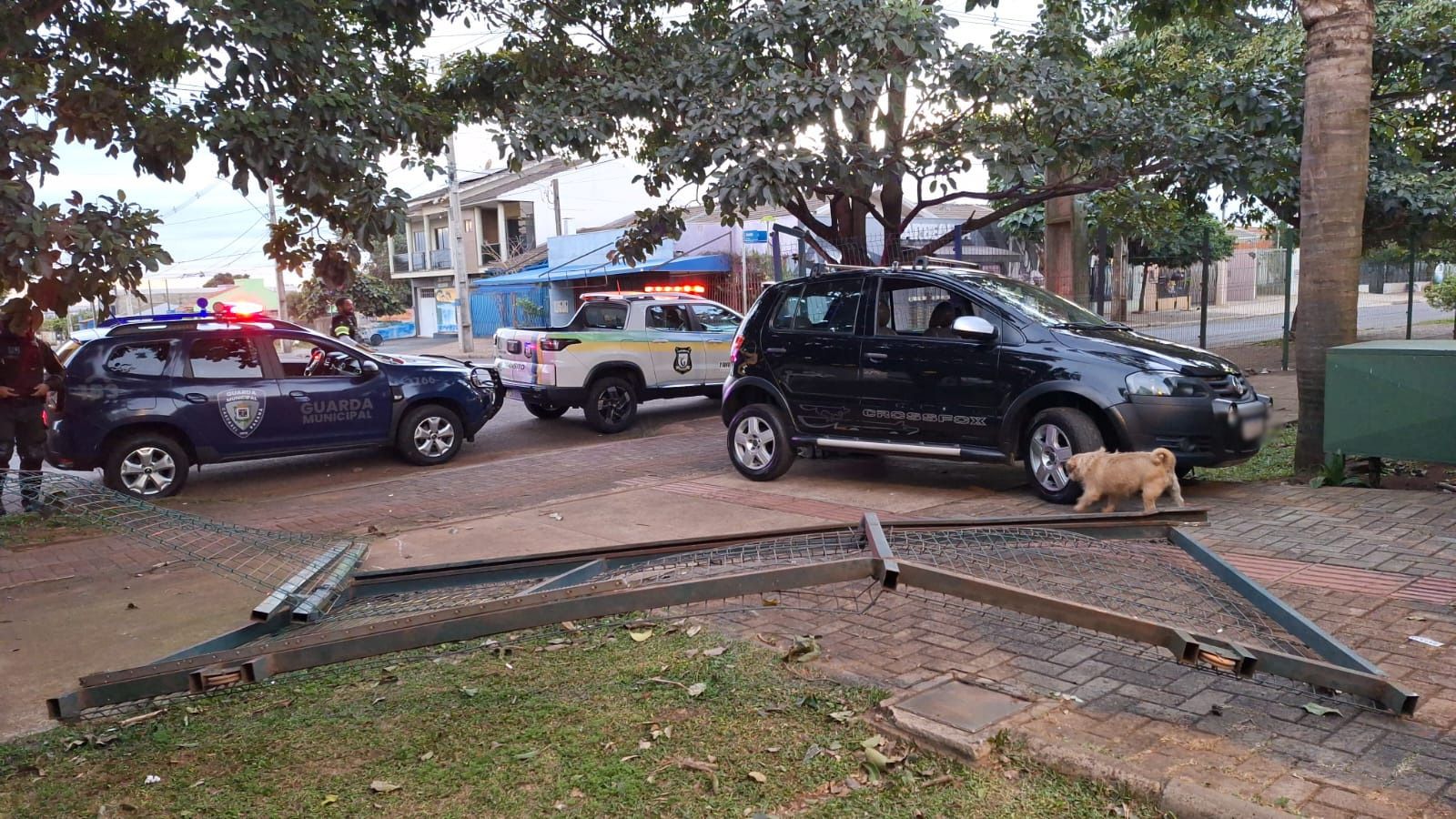 Mulher é presa por embriaguez após invadir Praça Céu e derrubar portão