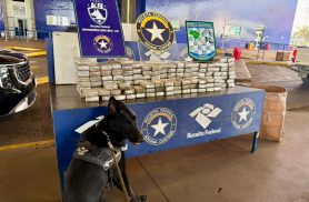 Receita Federal apreende 116 kg de maconha em veículo na Ponte da Amizade, em Foz do Iguaçu