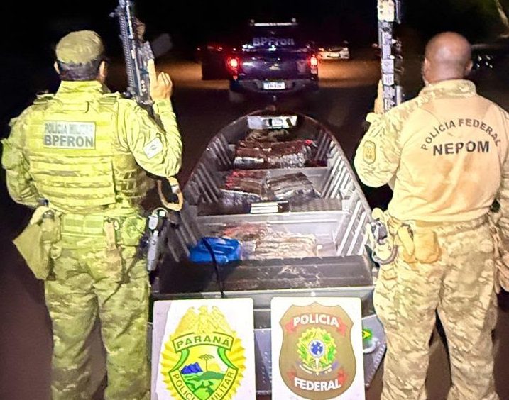 Integração entre BPFRON e Polícia Federal resulta na apreensão de 280,3 quilos de maconha em Foz do Iguaçu Imagem referente a Integração entre BPFRON e Polícia Federal resulta na apreensão de 280,3 quilos de maconha em Foz do Iguaçu