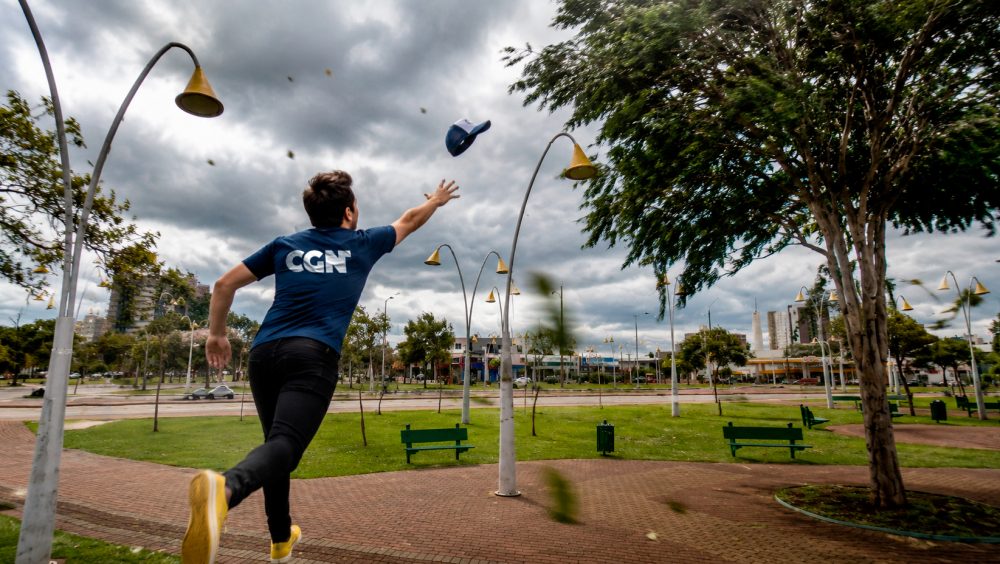 O vento acordou inspirado e já passou dos 50 km/h em Cascavel Imagem referente a O vento acordou inspirado e já passou dos 50 km/h em Cascavel