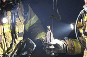 Imagem de Nossa Senhora Aparecida é encontrada intacta após incêndio destruir parte de residência