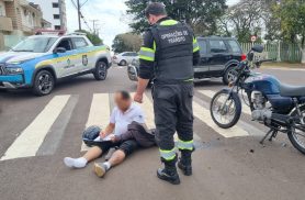 Motociclista fica ferido em acidente no Recanto Tropical