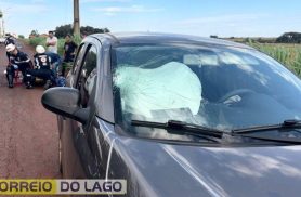 Moto com placas do Paraguai se envolve em acidente e piloto tem TCE