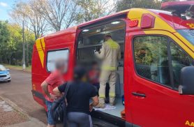 Menino sofre vários ferimentos após queda de bicicleta na Rua Salgado Filho