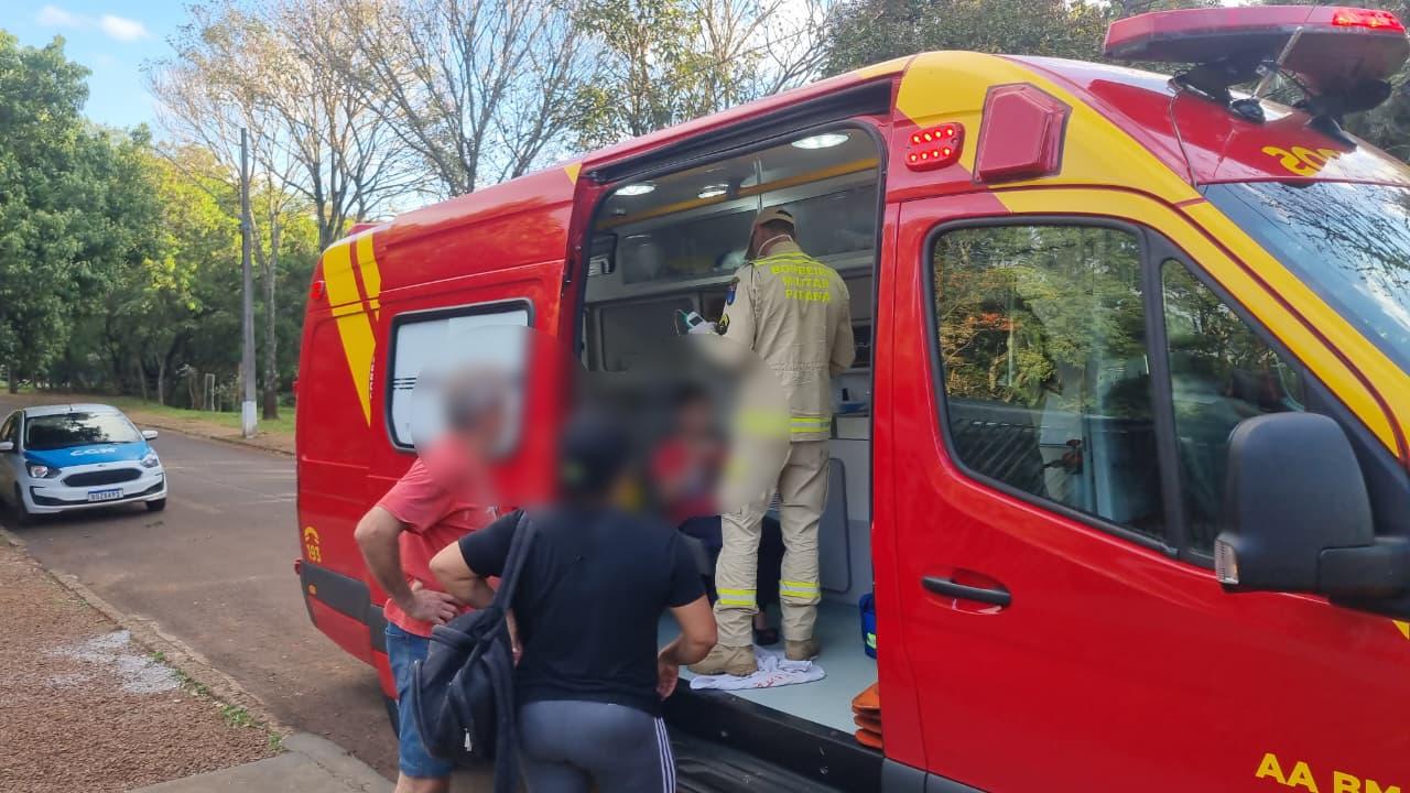 Menino sofre vários ferimentos após queda de bicicleta na Rua Salgado Filho